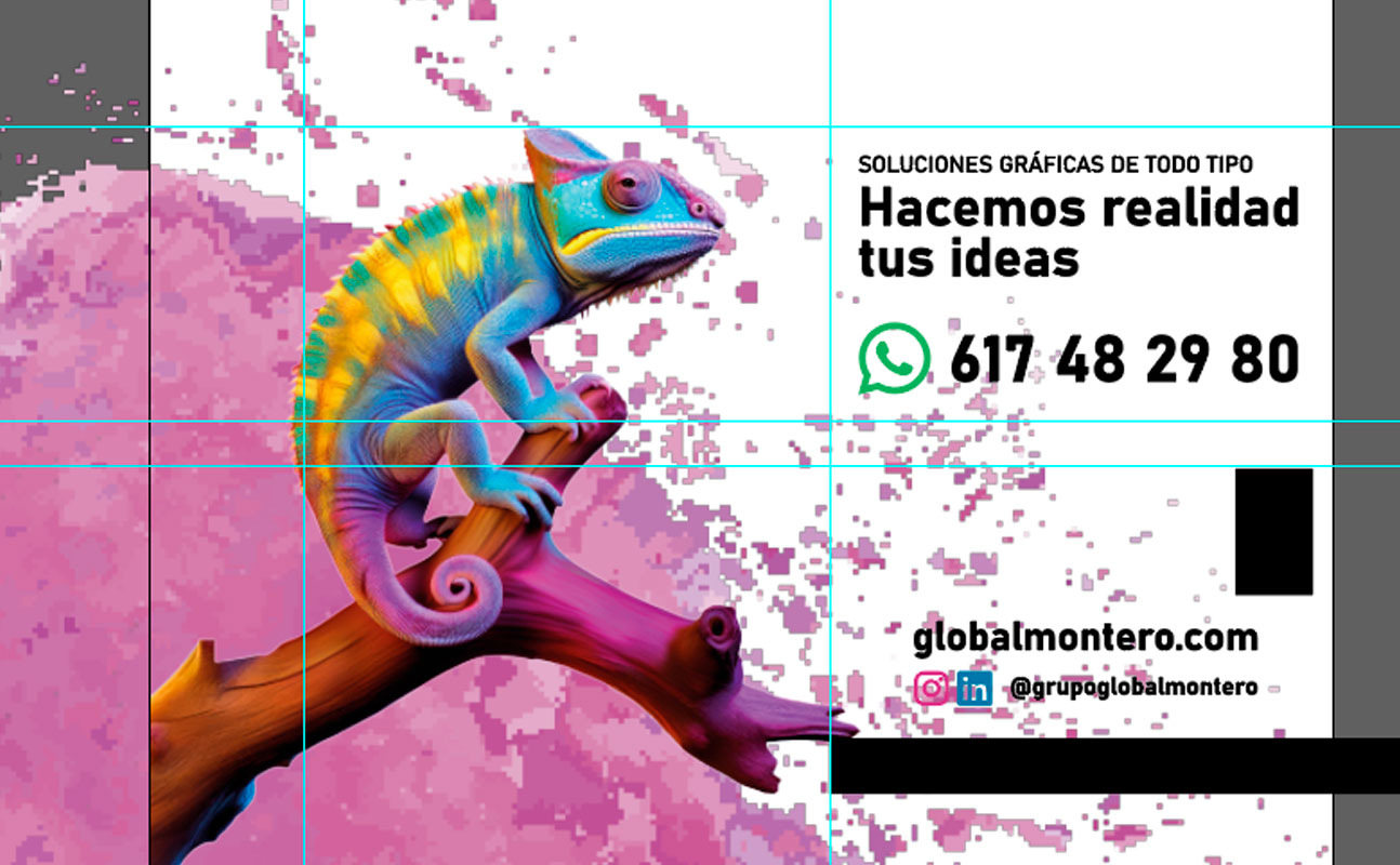 Propuesta gráfica creada desde cero con nuestra identidad actual.